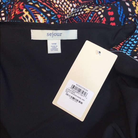 NWT Sejour Shark Bite Hem Slip Dress - Picture 7 of 7